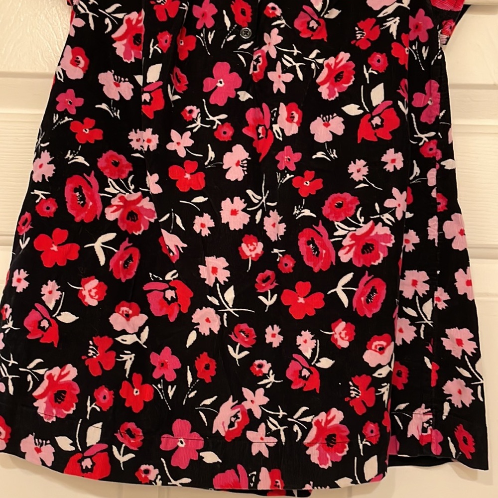 Gap Baby(3yrs) Black and Pink Poppy Corduroy Short Sleeve Dress - Size 3T - Picture 4 of 12